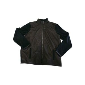 Calvin Klein Mens XLT Black Zipup Jacket. 2 Pockets And Chest Pocket Excell Cond